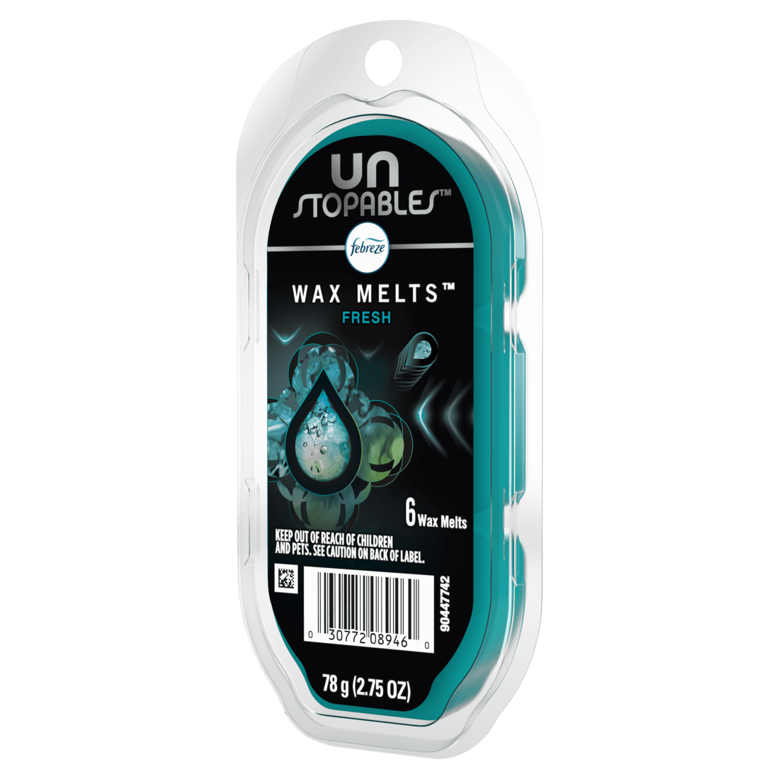 Febreze Unstopables Odor-Fighting Wax Melts Air Freshener, Fresh, 2.75 oz. Wax Melts (4 Pack)