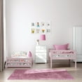 thumbnail image 5 of Living Essentials by Hillsdale Campbell Wood Twin over Twin Floor Bunk Bed, Light Pink, 5 of 13