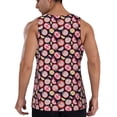 thumbnail image 3 of Easygdp Tomatoes Men's Tank Top, Sleeveless Muscle T Shirts, Breathable, Quick-Dry, Loose for Gym, Running, Fitness - 4X-Large, 3 of 9