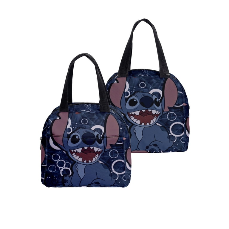 Lilo & Stitch Lunch Bag Travel Thermal Breakfast Box Kids School Convenient  Lunch Box Portable Food Bags Gifts for Girls Boys