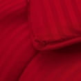 thumbnail image 4 of D.N.G. BEDDINGS 800 Thread Count 5 Piece Comforter Set, 100% Egyptian Cotton Cover, Damask Stripe, Oversized Super King Size, Red Color, 4 of 6