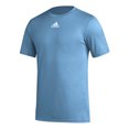 thumbnail image 2 of Adidas Men's Pregame Badge of Sport Short Sleeve Tee Light Blue | White XL, 2 of 2