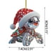 thumbnail image 2 of Diamond Crystal Critter Acrylic Keychain Pendant Car Interior Decorations Christmas Ornament Hanging Sign for Holiday Party Gift, 2 of 6