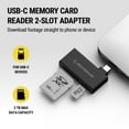 thumbnail image 3 of Scosche MCRA2-RP High Speed 2-in-1 USB-C - SD Memory Card Reader for MicroSD/SDHC/SDXC/RS-MMC Cards, 3 of 8