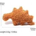 thumbnail image 2 of LANFENG Toy Dino Chicken Nuggets Keychain - Dinosaur Nugget Keychain - Funny Soft Dino Plush Bag Charm, 2 of 6