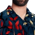 thumbnail image 5 of Tree Men's Short Sleeve Hawaiian Shirt, Casual Printed Button Down Beach Tops, Summer Poplin Spread Collar Unisex Button Down Shirts, 5 of 6
