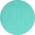 thumbnail image 1 of Ahgly Company Indoor Round Abstract Turquoise Blue Contemporary Area Rugs, 6' Round, 1 of 4
