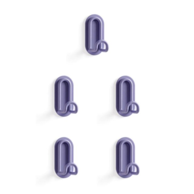 Bewildely Gancho autoadhesivo Ganchos creativamente fuertes Sin perforaciones Práctico soporte multifuncional Accesorios de baño Azul Type2 NO2