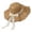 A-Khaki, variant on LIIPEE Sun Hats For Women Casual Summer Solid Color Wide Brim Bow Decoration Beach Hat Ladies Travel Outdoor Comfortable Woven Straw Headwear,One Size