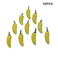 thumbnail image 3 of 50Pcs Simulation Fake Fruits Vegetable Teach Supply Decoration Pepper Handmade Models Props Photography Crafts Home Kitchen Party Yellow, 3 of 9