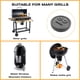 thumbnail image 5 of BBQ Grill Sonda Ojal Cocinas Sonda Junta para Weber Smokey Grill Accesorios Hugtrwg Para estrenar, 5 of 9