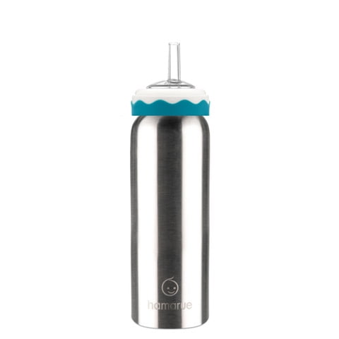 Hamarue Deluxe 3-in-1 Stainless Steel Sippy Cups for Babies & Toddlers | Non-Toxic Insulated Baby Bottle | BPA-Free | Ages 3M+ | Evolving Feeding Solution