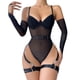 thumbnail image 1 of Gibobby Conjunto de lencería Sexy Conjunto de lencería de Brasier y pantaleta de Encaje y Transparencias(Negro, M), 1 of 5