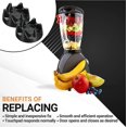 thumbnail image 5 of Queilt Pcs Coupleur 9704230 Compatible avec Kitchenaid KSB52/KSB5/5KSB52/5KSB5, Pièces de Rechange Kitchenaid avec Outil de Retrait, 5 of 5