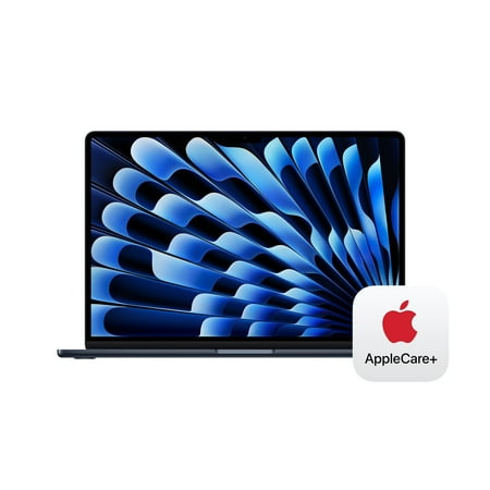 Apple 15-inch MacBook Air: M4 w/ 10-core CPU and 10-core GPU, 256GB SSD - Midnight - MW1L3LL/A (2025)