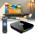 thumbnail image 3 of Gwong Electrónica Q Plus Set Top Box Multifuncional HD Compatible con HD Fácil de operar 4GB + 64GB WiFi 4K H6 Quad Core Smart TV Caja para Android 9.0, 3 of 6
