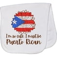 thumbnail image 2 of Inktastic I'm So Cute, I Must Be Puerto Rican Sunflower Baby Burp Cloth, 2 of 3