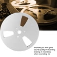 thumbnail image 4 of 1/4 7 Inch Empty Tape Reel 3 Holes, Aluminum Alloy Open Reel Takeup Reel for Nab, 1/4 Empty Tape Up Reel to Reel Small Hub Adapter Opening Machine Part Tape Take Up Reel for, 4 of 7