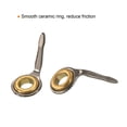 thumbnail image 4 of 2.75mm Iron Fishing Rod Guide Repair Kit Eyelet Replacement, Golden 8 Pack, 4 of 6