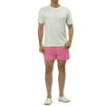 thumbnail image 2 of INSPIRE CHIC Men's Summer Lightweight Solid Color Mesh Lining Beach Swim Shorts Pink 30, 2 of 5