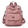 thumbnail image 1 of Mochila Antirrobo Malubero De Cuero Sintético Rosa, 1 of 3