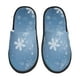 thumbnail image 1 of Fotbe Snowflakes1 Pantuflas Peludas para Mujer con Estampado, Zapatillas de Peluche, Zapatos de Invierno para Casa, Uso Interior y Exterior-Medium, 1 of 8