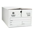 thumbnail image 2 of Business Source, BSN26757, Heavy Duty Legal Size Storage Box, 12 / Carton, White, 2 of 2