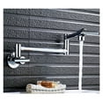 thumbnail image 1 of Brushed Golden Kitchen Faucet Single Cold Water Single Lever Foldable Rotatable Spout Wall Mount Sink Tap 9 Types ,Easy to Install, 1 of 7