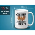 thumbnail image 6 of Pottery Maker Mug White 15oz - I Want To Make - Maker Clay Artist Ceramics Hobby, 6 of 7