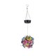 thumbnail image 1 of Lámpara colgante de mariposa decorativa solar de hierro forjado creativa para exteriores, lámpara colgante cuadrada para jardín, luz atmosférica (A), 1 of 5