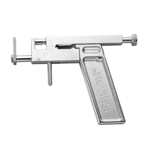 Worgeous Portable Stainless Steel Ear Piercing Pierce Tools Set with 80pcs Silver Studs