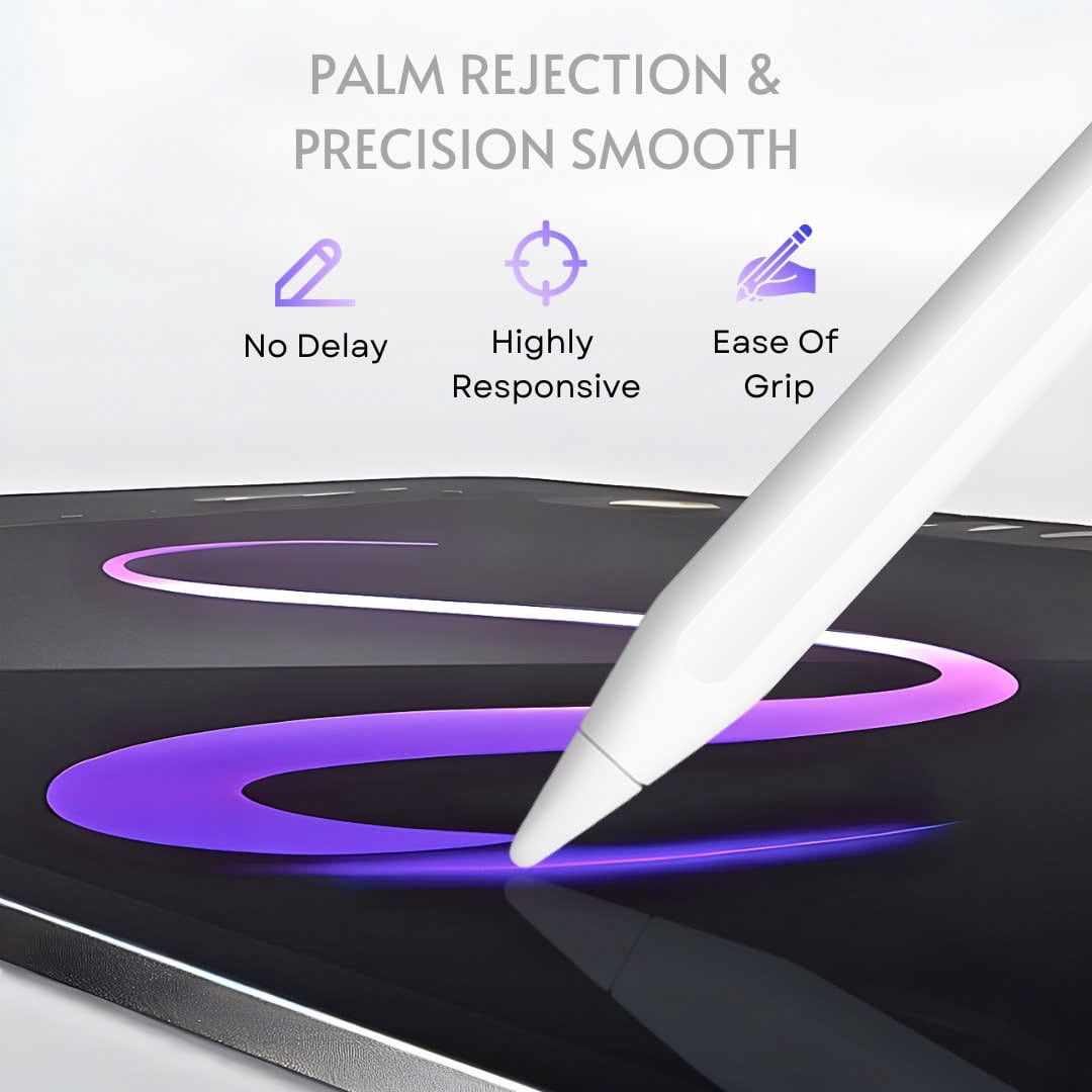 Penstudio PS1 Stylus Pen for Apple iPad 2018–2025 | Best Apple Pencil Alternative | USB-C 2X Faster Charge | Pixel Precision | Tilt Sensitivity & Palm Rejection | Durable Metal Tips