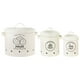 thumbnail image 1 of Moyic 3Pcs Potatoes Onions Garlic Bin Kitchen Containers Storage 2 Handles with  Almacenamiento y organización del hogar Blanco, 1 of 1