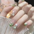 thumbnail image 4 of Heallor-esmalte de uñas en Gel, pegatinas de varios estilos, puntas brillantes, diamante, desmontable, 24 piezas, 4 of 5