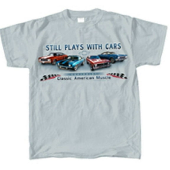 Chevy Still Plays With Cars Men's T-Shirt - Camaro/Nova/Chevelle/Impala