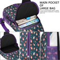thumbnail image 4 of Sling Backpack,Dark Blue Christmas Gnome and Gift Pattern Crossbody Bag with Water Bottle Holder,Waterproof Sling Bag for Men/Women with Chest Phone Holder for Hiking,Travel, 4 of 6