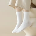 thumbnail image 2 of Sookeceks 6 Pairs Mulberry Silk Crew Socks for Women, Soft Spring Autumn Trouser Socks for Casual Dress Size 5-9, 2 of 7