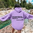 thumbnail image 5 of Cathalem Womens Hoodies Oversized V Neck Sweatshirts Long Sleeve Pullover Casual Fall Clothes 2025 Trendy (Purple,L), 5 of 7
