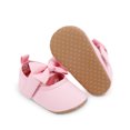 thumbnail image 5 of Yoyauz Baby Girl Mary Jane Shoes Anti Slip Rubber Sole Ballet Slippers Princess Dress Wedding Shoes Newborn Kids Shoes Toddler Shoes（0-12 Month）, 5 of 9