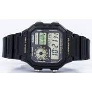 Casio Mens AE1200WH-1BV Black Resin Quartz Sport Digital Watch