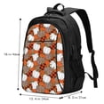 thumbnail image 5 of Cauagu Various Pumpkins Print Travel Laptop with USB Charging Port,Extra Large Backpack College Backpack Business Work Bag Casual Daypack Perfert for Men Women, 5 of 7