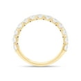 thumbnail image 2 of AFFY 1.20CT Moissanite Diamond Half Eternity Wedding Band Ring For Women in 10K Solid Yellow Gold-4, 2 of 8