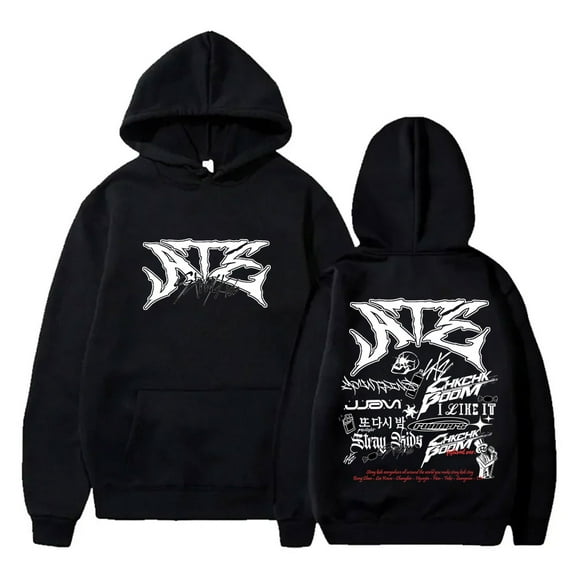 Kpop Stray Kids Ate Tracklist Hoodies Dominate World Tour Merch Hooded Unisex Fashion Sweatshirts