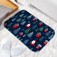 thumbnail image 6 of 1pc Christmas Pattern Absorbent Non-Slip Bathroom Thickened Flannel Rug Decor,Soft,Quick Drying,Suitable For Indoor/outdoor Use,Bathrooms,Bedrooms,Kitchens,Terrace,Laundry Rooms,16"x24", 6 of 9