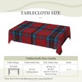 thumbnail image 6 of Rectangle Table Cloth, Mactavish Tartan Red and Blue Plaid Resistant Washable Tablecloth Decorative Table Cover for Dining, Indoor and Outdoor, 6 of 6