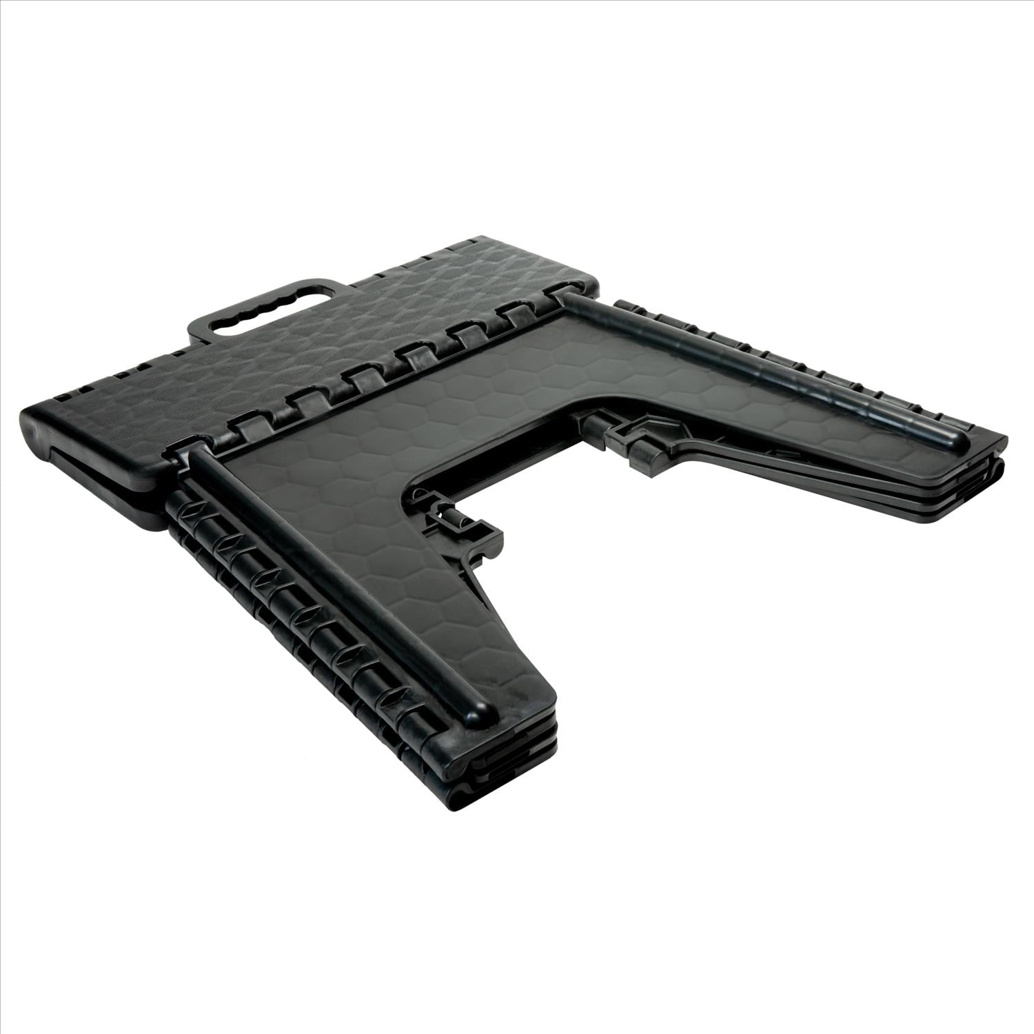 Simplify 2 Pack 12" Height Plastic Folding Single Step Stool in Black
