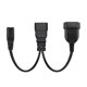 thumbnail image 3 of C20 To C7 + Eu4.0mm Y Splitter Power Plug Cord Single Iec 320 C20 Male To C7, 3 of 5