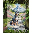 thumbnail image 3 of Greater Swiss Mountain Dog Spring Path Garden Flag 11.25 in x 15.5 in, 3 of 5