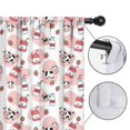 thumbnail image 4 of Blackout Kids Curtains,White Cow Milk Strawberry Pattern Childrens Insulated Curtains Set Of 2,Bedroom Essentials,Toddler Room Decor 42x54in(106x137cm), 4 of 5