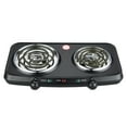 thumbnail image 3 of Mainstays Portable Double Burner with Adjustable Temperature Control, 1800W, 3 of 5